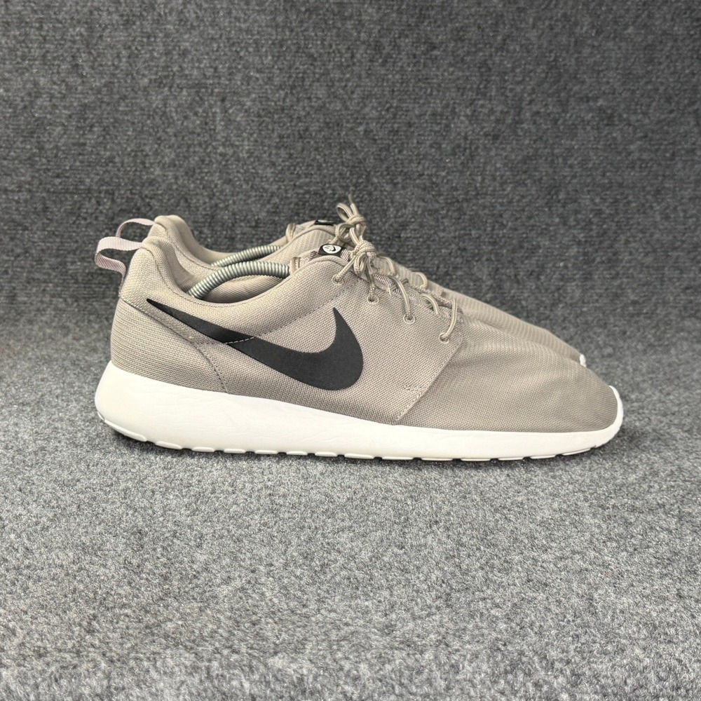 Nike Roshe One Running Shoes Men's 15 Light Taupe Athletic Run Training Sneakers